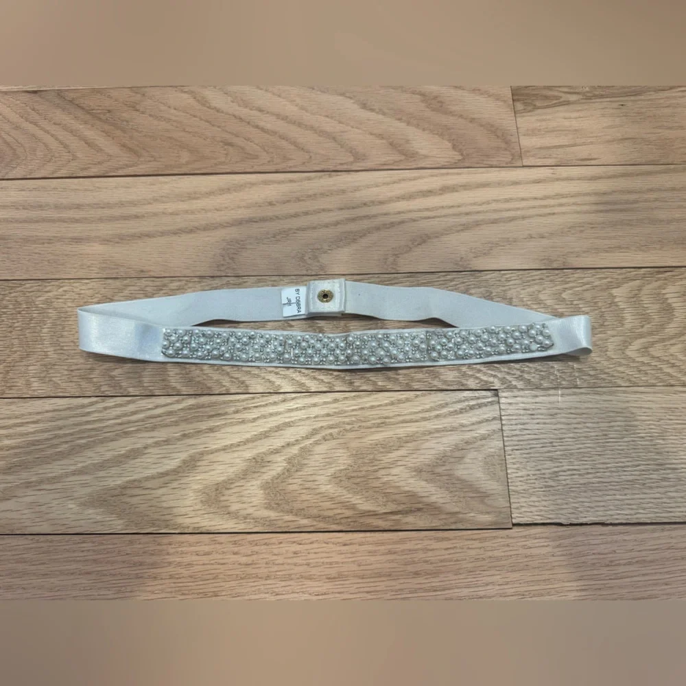 By Debra Girls Mini Pearl Elastic Belt